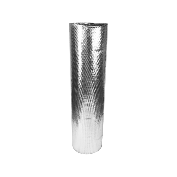 Μόνωση σε ρολό 125cm x 50m x 3mm (Αλουμίνιο + Φύλλο με φυσαλίδες + Αλουμίνιο)