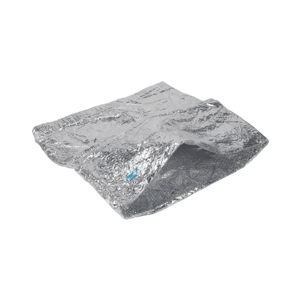 Θερμομονωτική σακούλα 70cm x 70cm x 8mm (Μεταλλική PET + Φύλλο με φυσαλίδες)